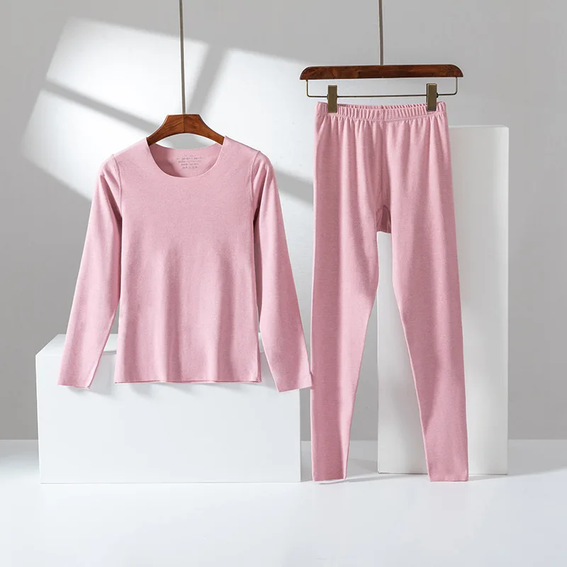 High Quality Classic Underwear Set Solid Color Thermal underwear Men Long Johns Suit