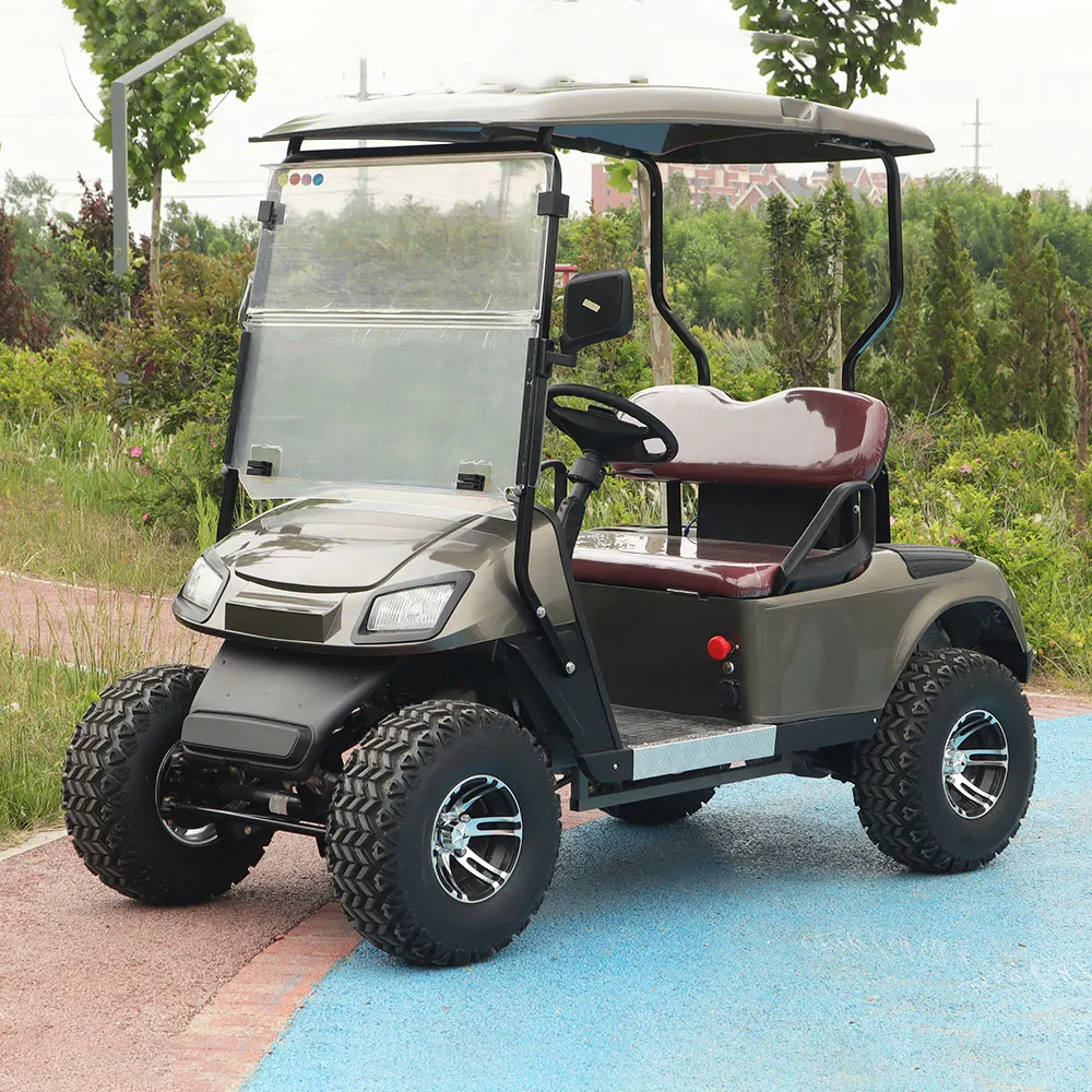 2023 New Model  Style for Factory 2 Seat Sightseeing Bus Club Cart Electric Golf Buggy Hunting Cart