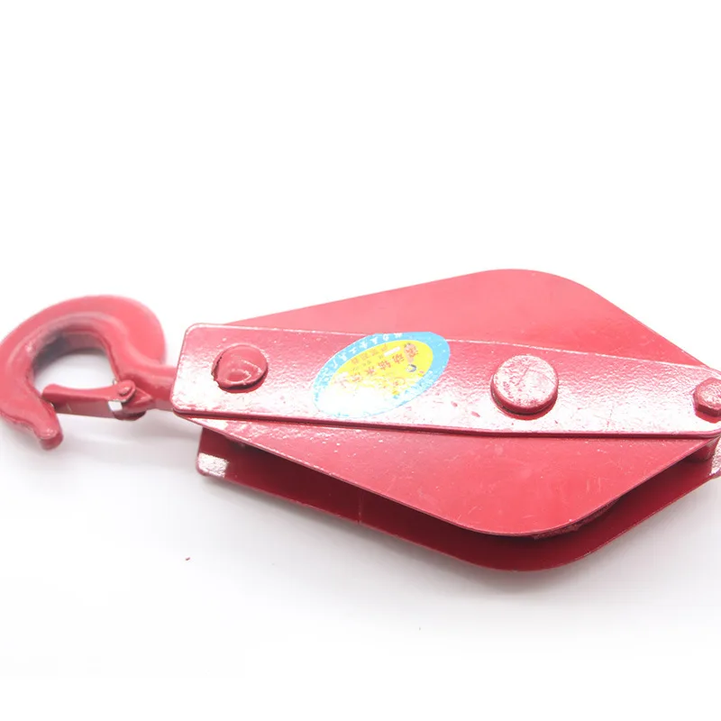 Good Quality 0.5t-2t Pink Carbon Steel Lifting Pulley Swivel Hook Snatch Pulley Block