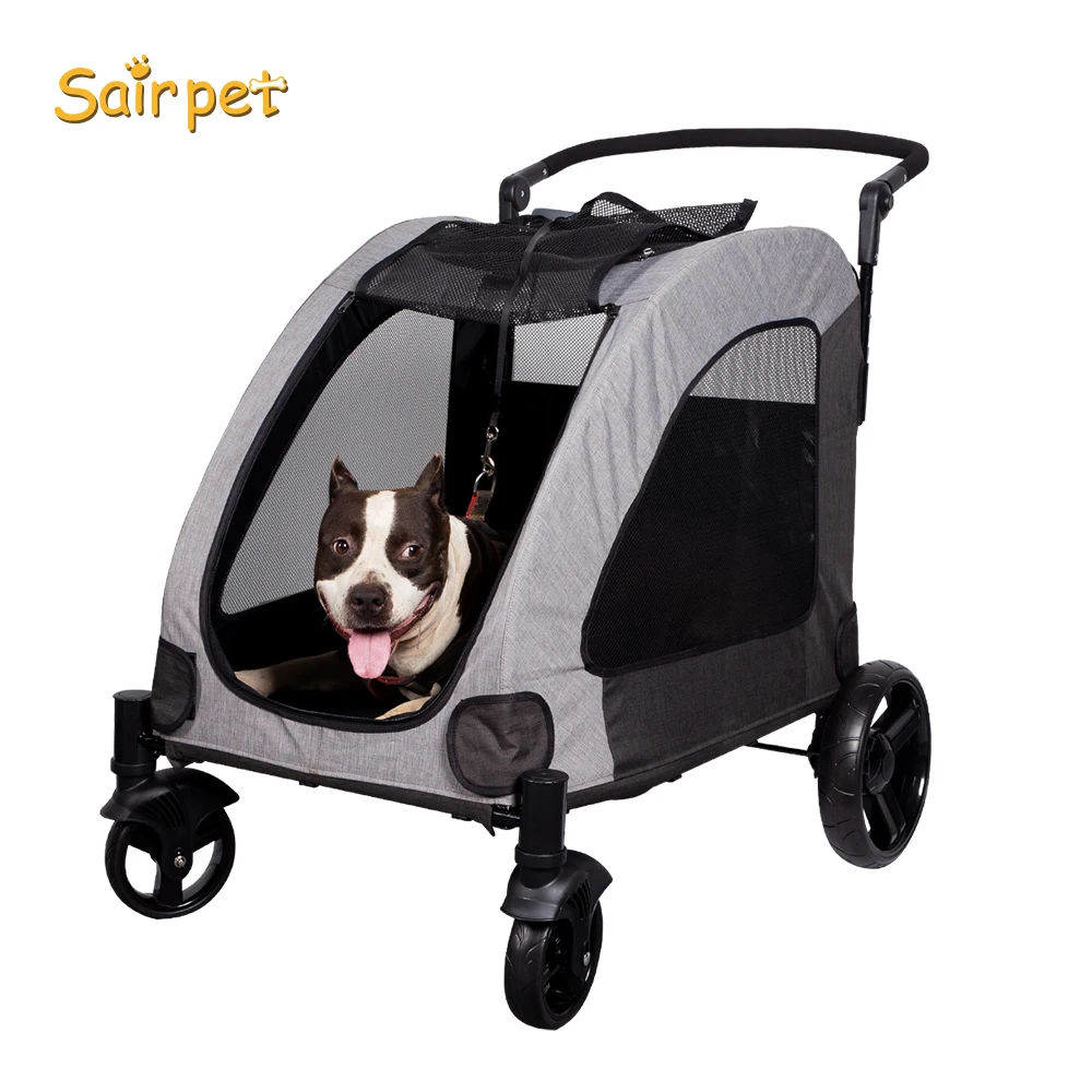 Pet stroller for dog outdoor strollers pet trolley carrier travel with wheels dog strollers for medium dogs
