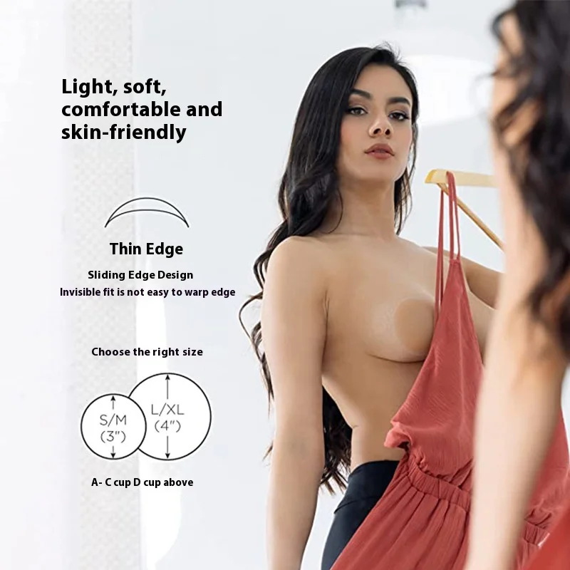 B-Six Ultra-Thin Seamless Silicone Nipple Pasties Large Flower Invisible Wedding Dress Chest Patch Breast Petals Intimates