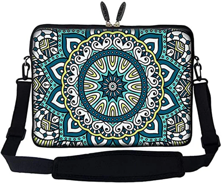 Stylish Durable Neoprene Laptop Shoulder Bag Fits 14-15.6 Inch