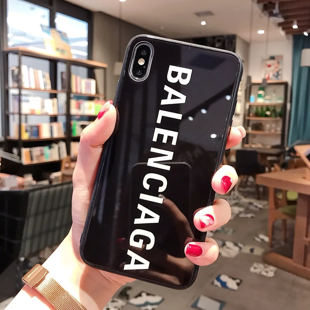 Модный дизайн для iPhone 11 12 чехол из закаленного стекла мобильного телефона XR XS MAX стеклянный