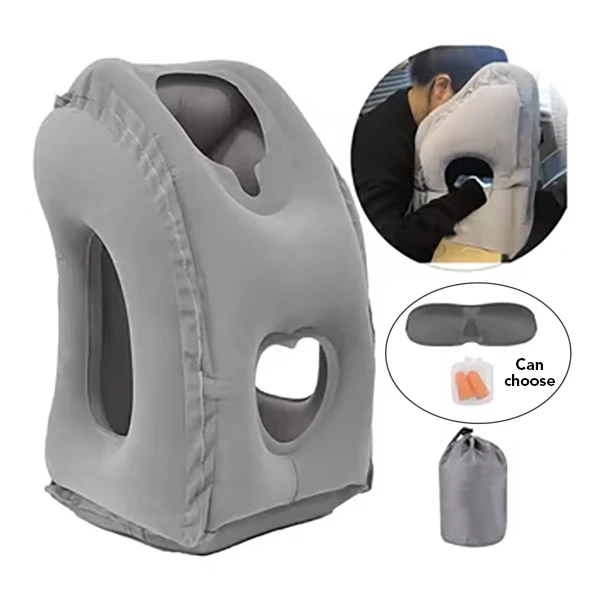 Popular ergonomic multi-use leaking inflatable body air trip pillow travel sleeping pillow for airplane neck pillow travel