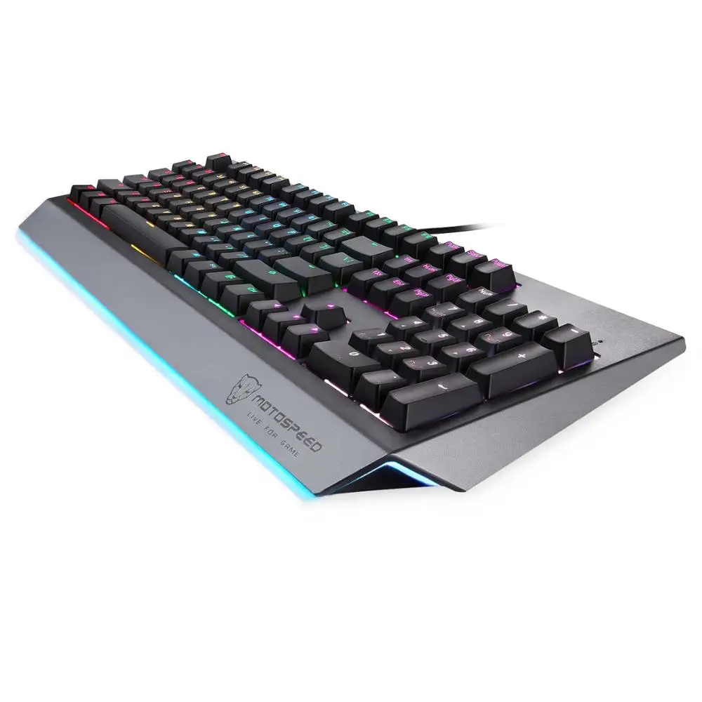 Wholesale Mechanical Keyboard spanish Teclado Gamer Ergonomic custom pc computer laptop rgb backlit gaming mechanical Keyboard