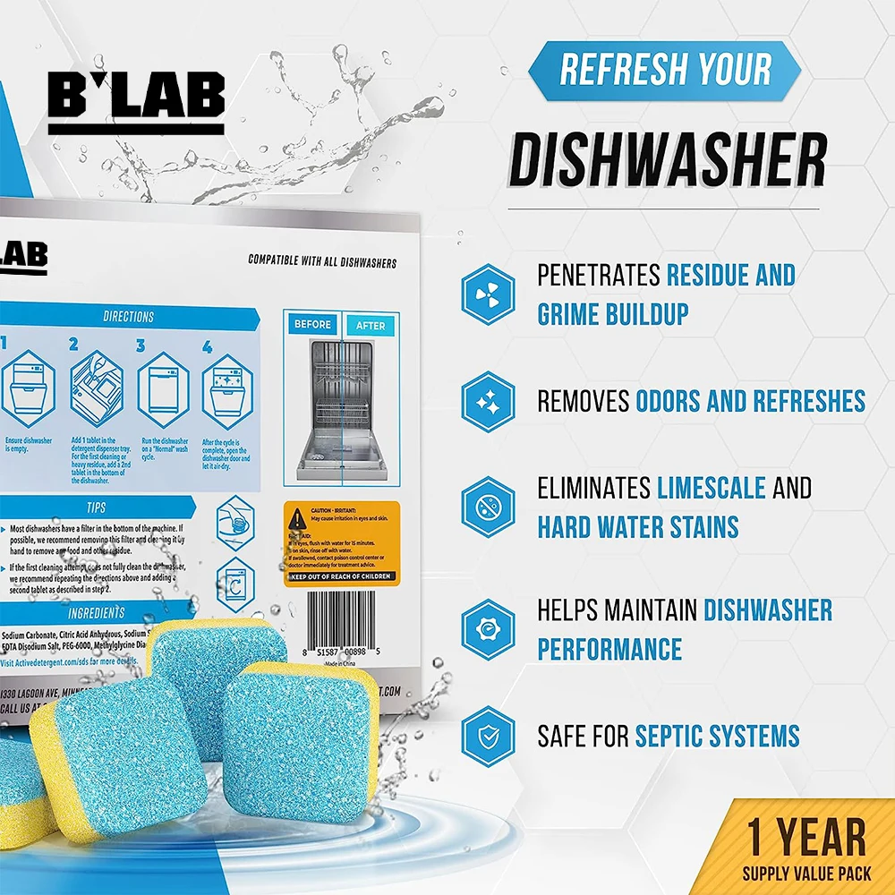 Private Label Bulk Dishwasher Tablets for Dishwashing Liquid Lemon Organic Eco Friendly Dishwasher Detergent Tablet Sheets