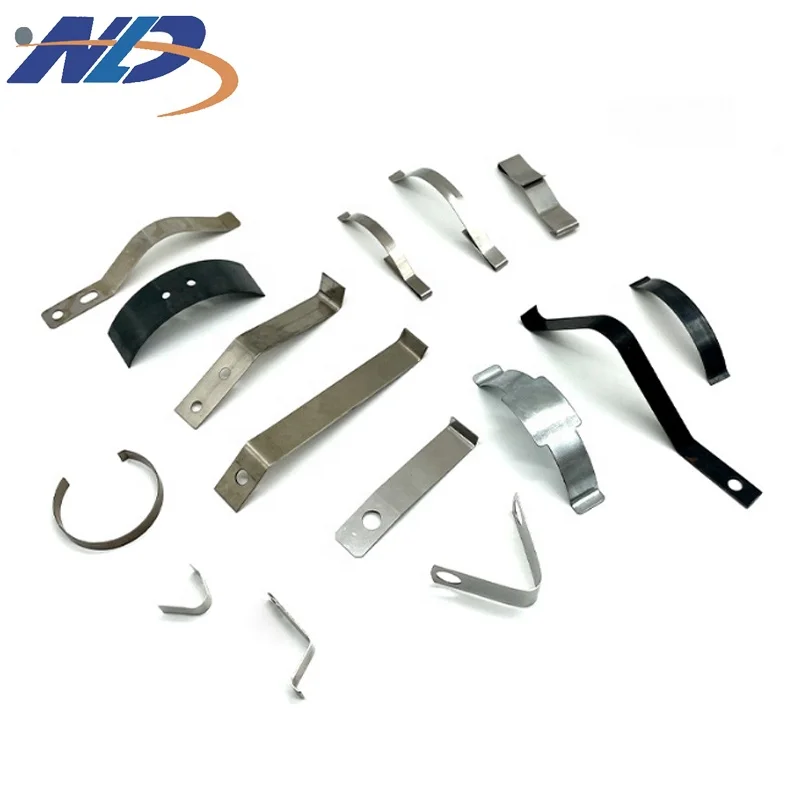 Nailida OEM Made Shape Sheet Metal Stamping Part Stainless Steel SS302 301Small Flat Leaf SS Spring Clip