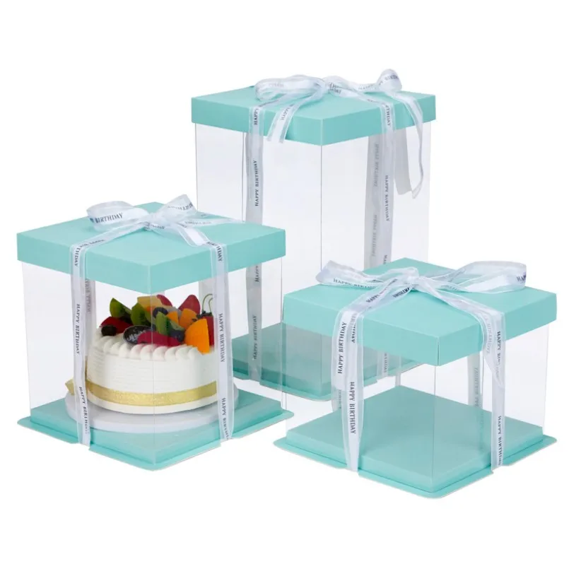 13 inch Clear Cake Shipping Package Products Wholesale Clear Cake Box for Large Cake Wedding Gifts