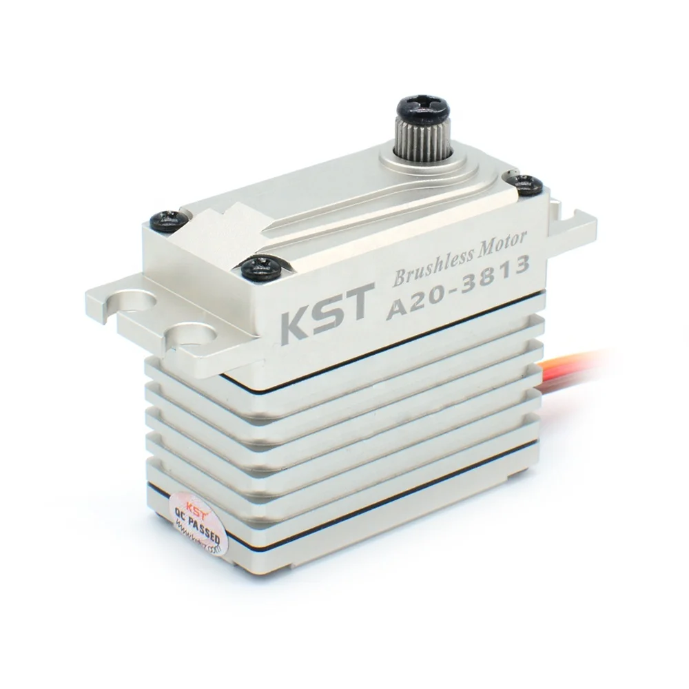 KST A20-3813  43kg 0.12sec  HV Phosphor Bronze & Hardened Steel Gear Brushless Servo
