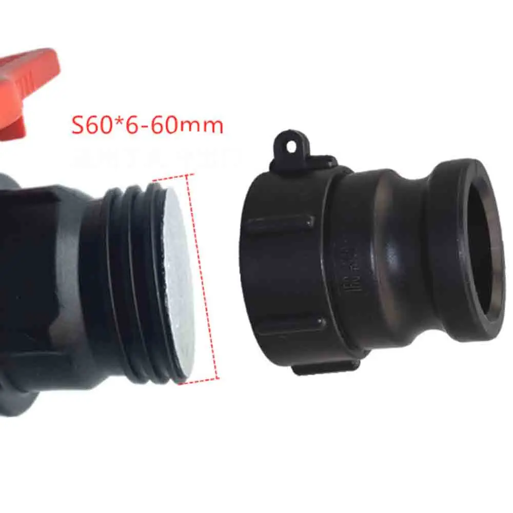 IBC Water Tank Valve Connector for Agricultural Garden Kitchen Taps Water Tank Garden Hose Connector Camlock Coupling Fitting