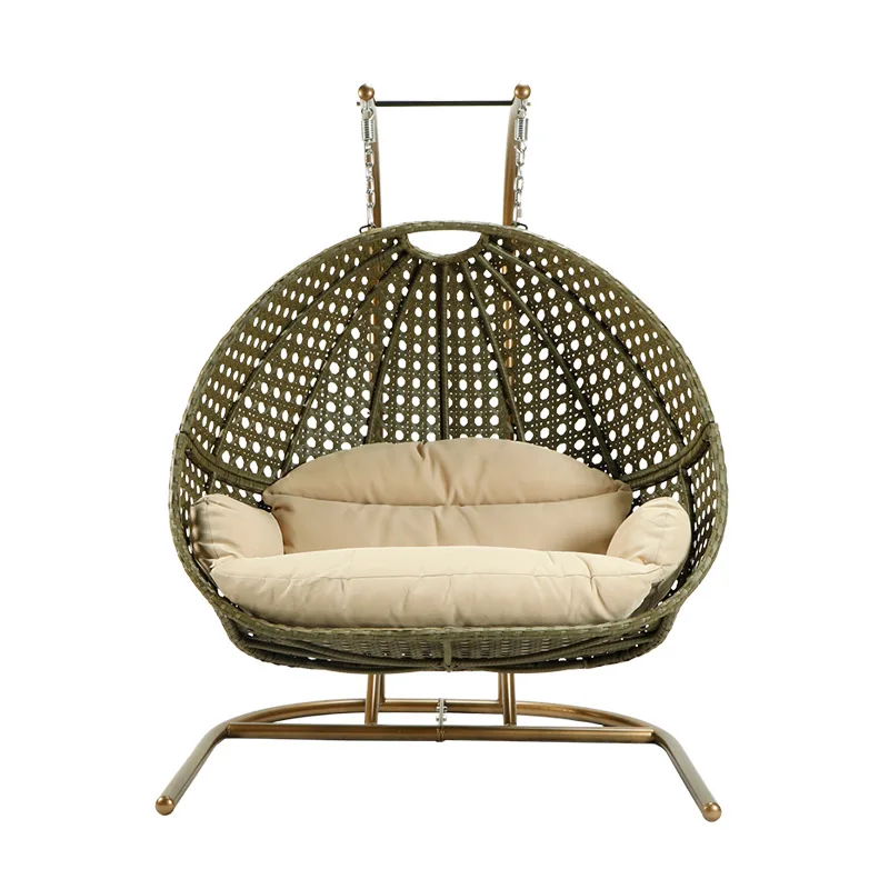 Outdoor relaxing beach garden  swinging egg hanging chair rattan garden rattan chair