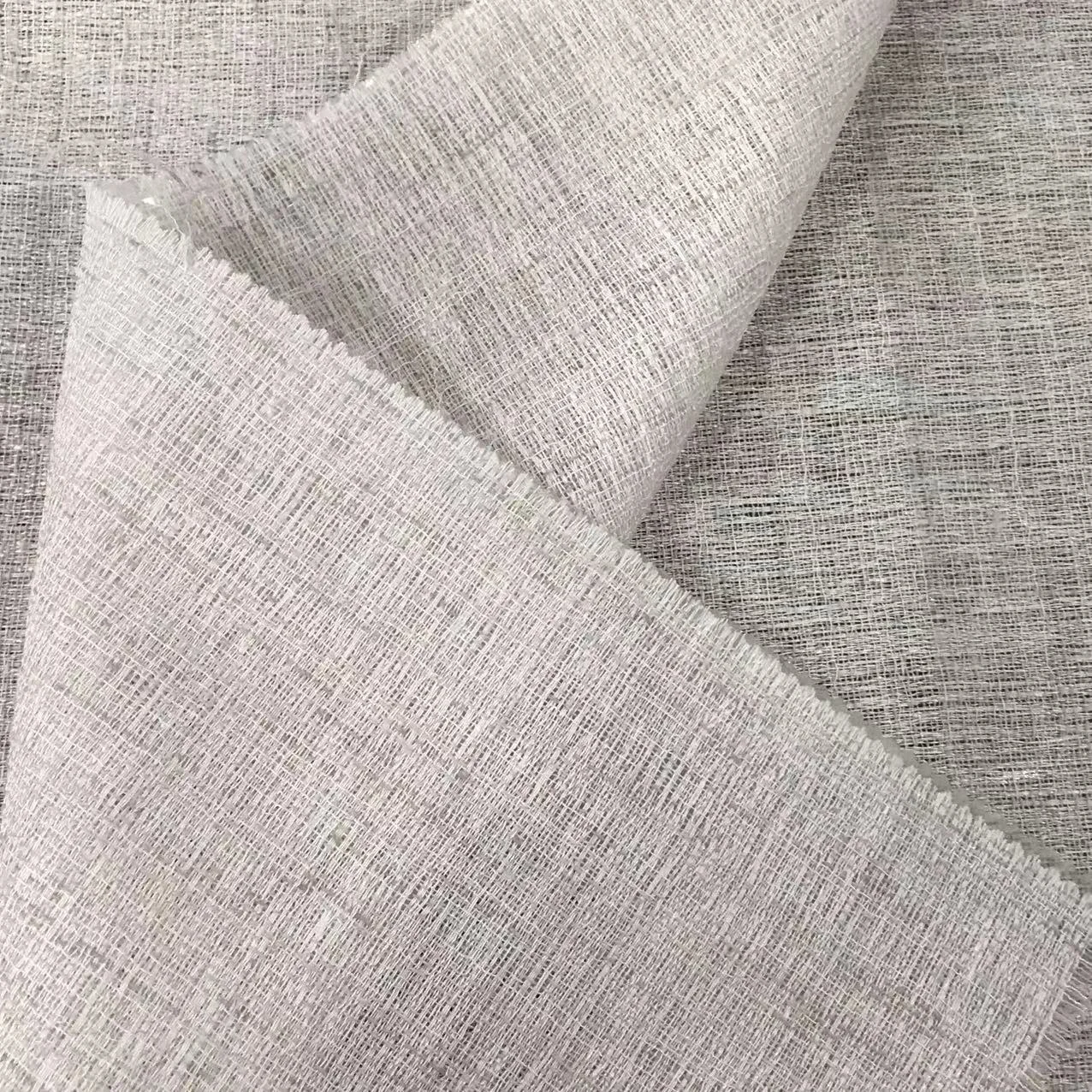 Chinese manufacturer Linen Polyester Curtain Rolls Sheer For living room