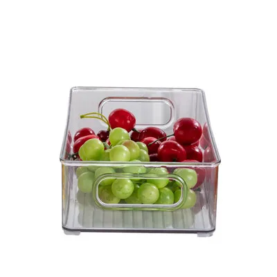 NEW Wholesale Refrigerator Classification Drawer Kitchen Food Vegetable Storage Box Fresh-keeping Box Food Grade Plastic