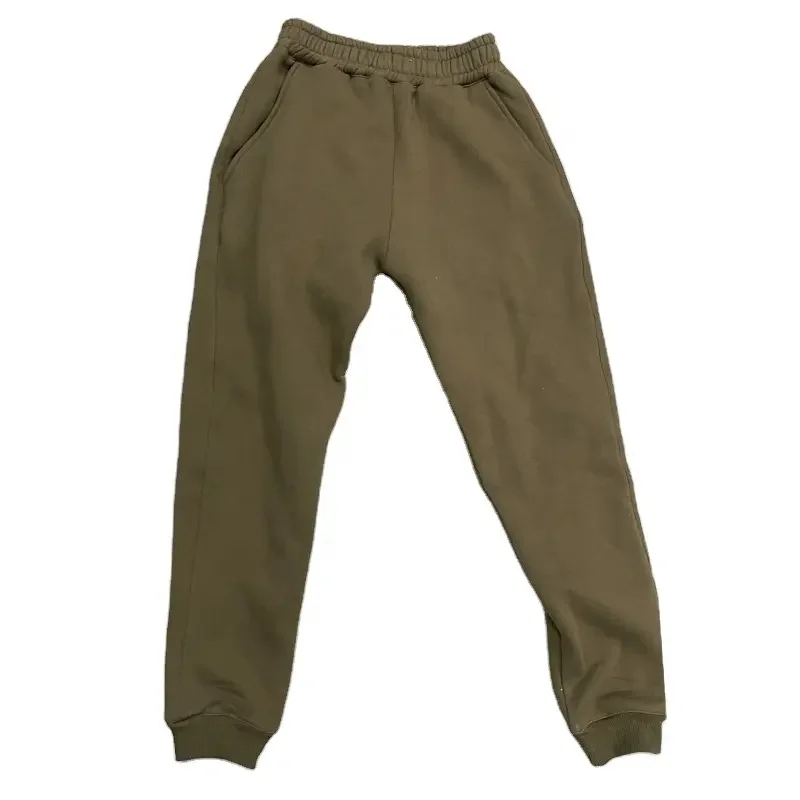 custom men 400gsm hoodies and jogger sets solid logo brown sweatsuit unisex hoody heavyweight cotton tracksuit