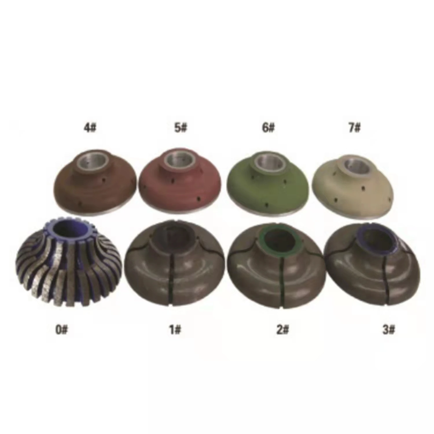 SMT High Quality B-series Rim Diamond Router Bits CNC Profiling Wheel For Granite Edge Polishing