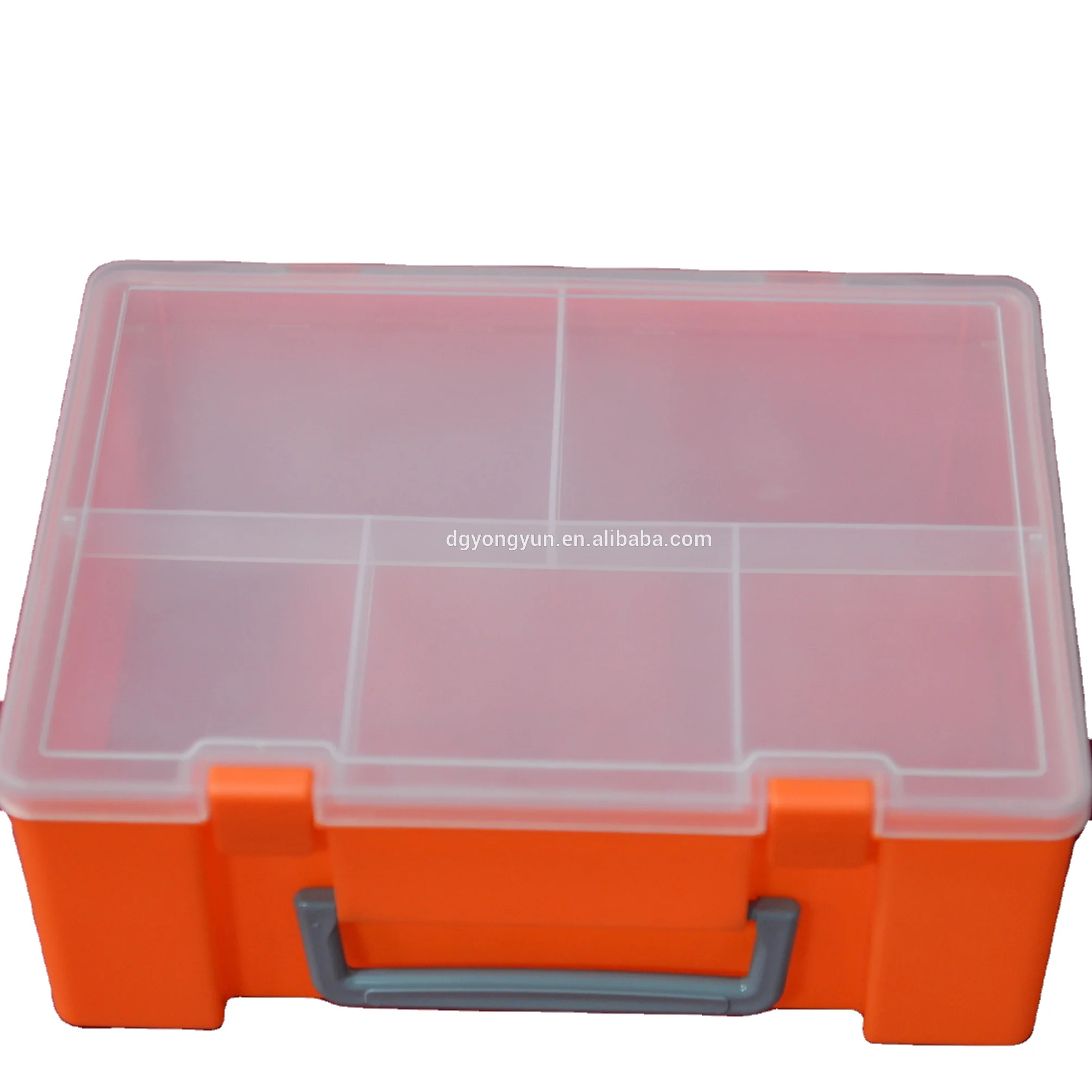 Wholesale high capacity plastic storage box organizer with tray tools container