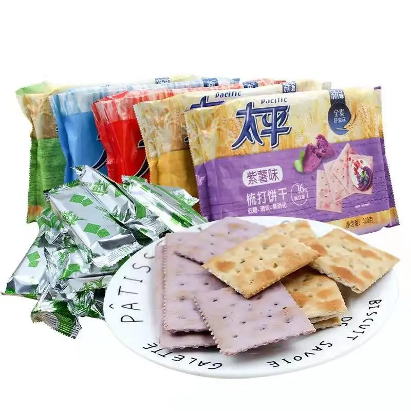 Wholesale healthy cracker biscuits fruit & vegetable snacks crispy and salty biscuit cookies