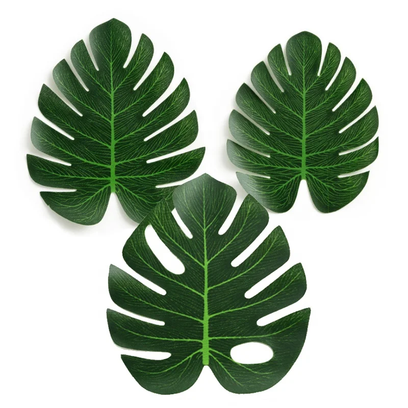 
Hawin different kinds of fake leaves artificial flowers for Jungle Theme Party 