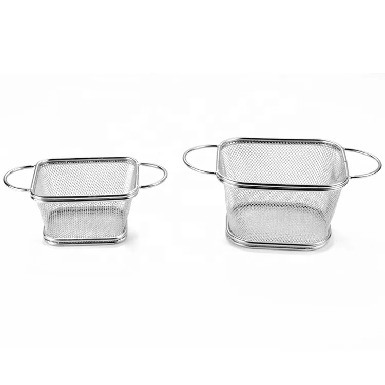 Mini French Deep Fryers Basket Net Mesh Fries Chip Kitchen Tool Stainless Steel In Stock