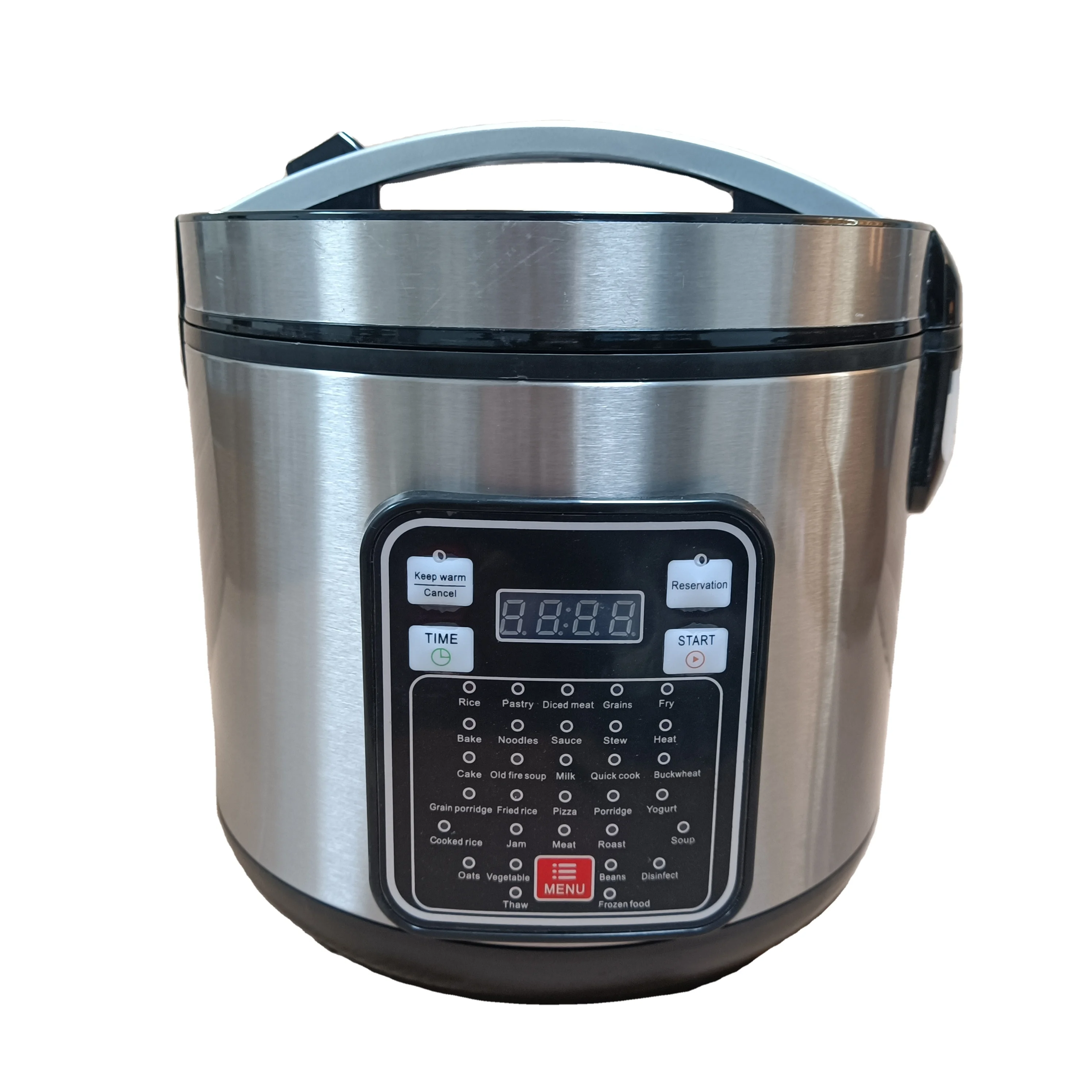 Multi-functional intelligent rice cooker with plastic steamer 0.6l/1.0l/1.8l/2.2l/2.8l