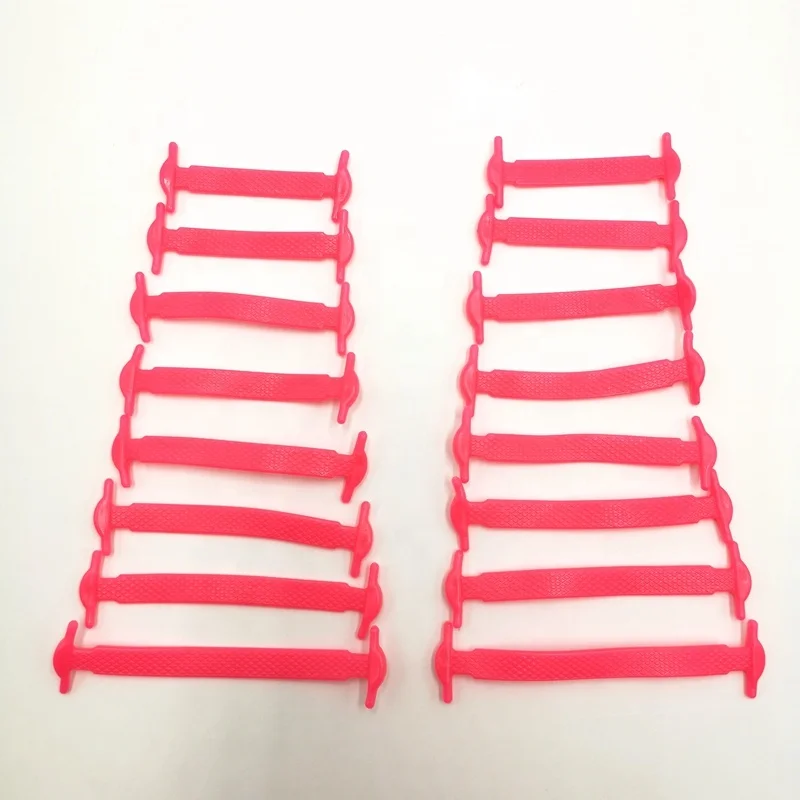 Unisex athletic running no tie elastic silicone shoe lace