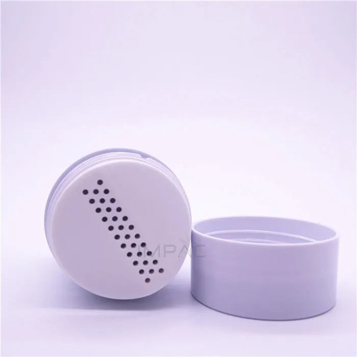 custom small baby talc powder bottle sifter top plastic deodorant powder bottle 100ml