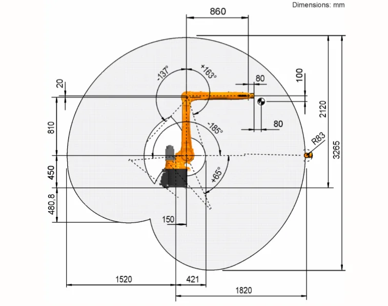 Рука робота 6 оси KUKA KR R1820 новая рука для промышленного Mig Mag сварки со сварочным аппаратом и установщиком