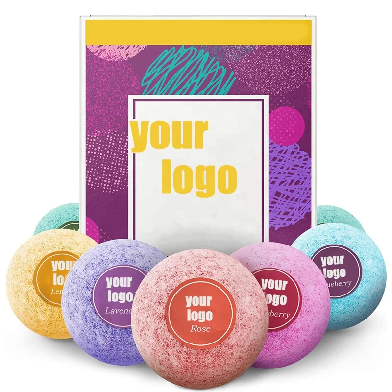Msds/100% Natural Ingredients Biodegradable Melts Bubble Custom Color Salt Ball Organic Natural Oil Bath Bomb