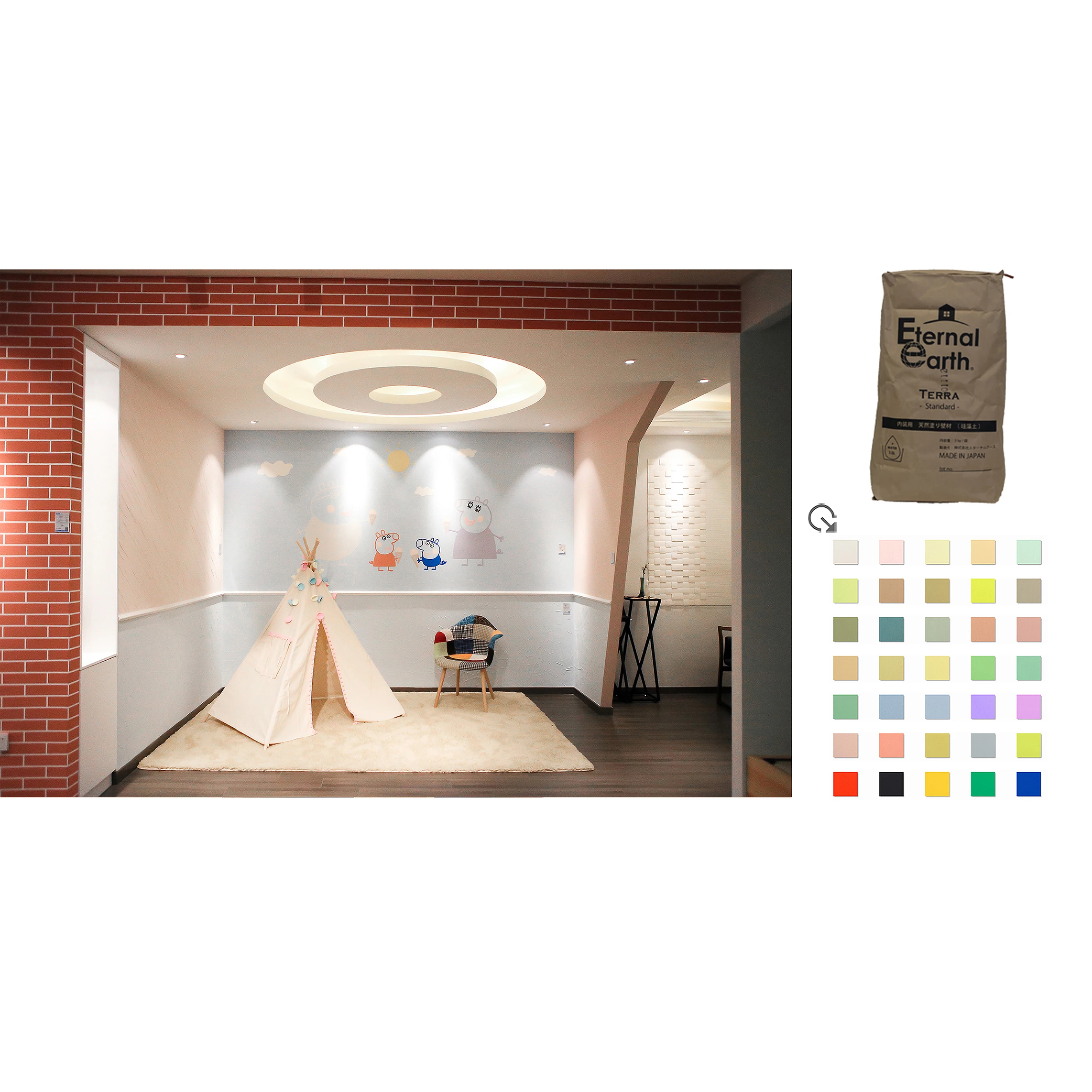 High quality building based art material terra coating made in Japan