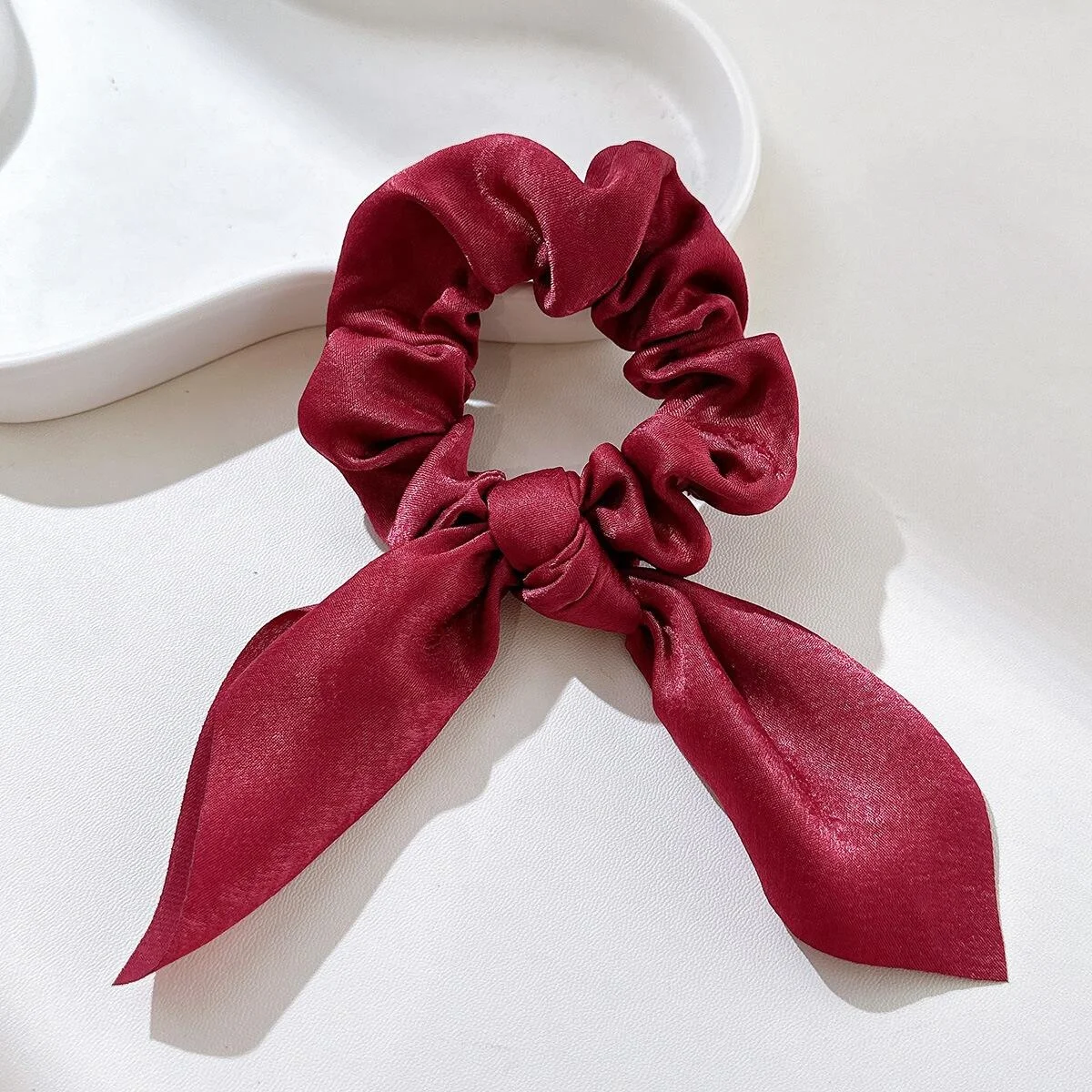 Satin bow, large intestine hair loop, rabbit ear tie, headband, floral hair strap, rubber band hair accessory