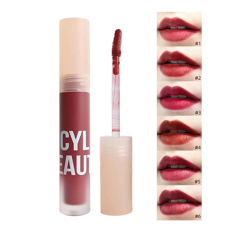 Бестселлер блеск для губ без матовой телесной помады оптовая продажа глянцевая воздушная бархатная жидкая помада