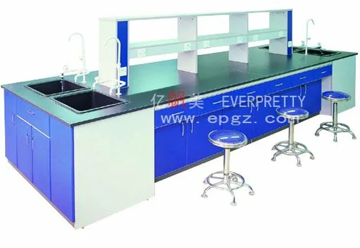 Senior High School Furniture Wall Bench Laboratory Workstation Series Granite Lab Lift Table Lab Tables