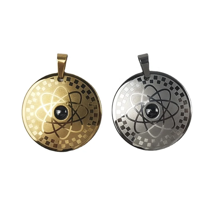 
High quality quantum scalar energy health pendants magnets quantum energy pendant gold with negative ion Customize logo 