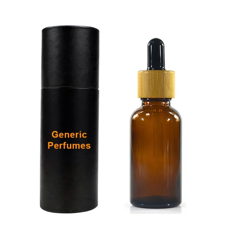 Custom 50ml янтарная круглая бутылка-капельница из стекла с бамбуковым ошейником и черной трубкой Подарочная бумажная коробка косметическая упаковка