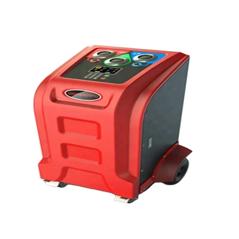 auto a/c system air conditioning gas flushing refrigerant recovery recharging machine