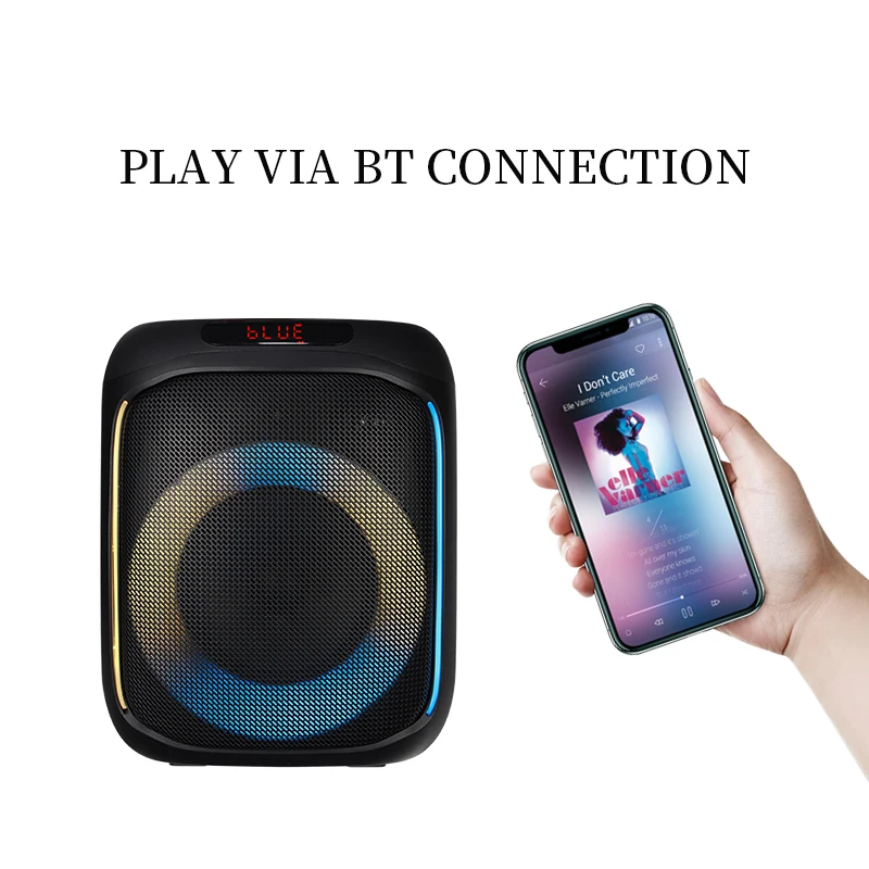 BNIB New LED Light Bt Speakers Cool Party Boombox Jb L Loud Stereo Audio Double 8 inch Woofer EQ Modulates 600W