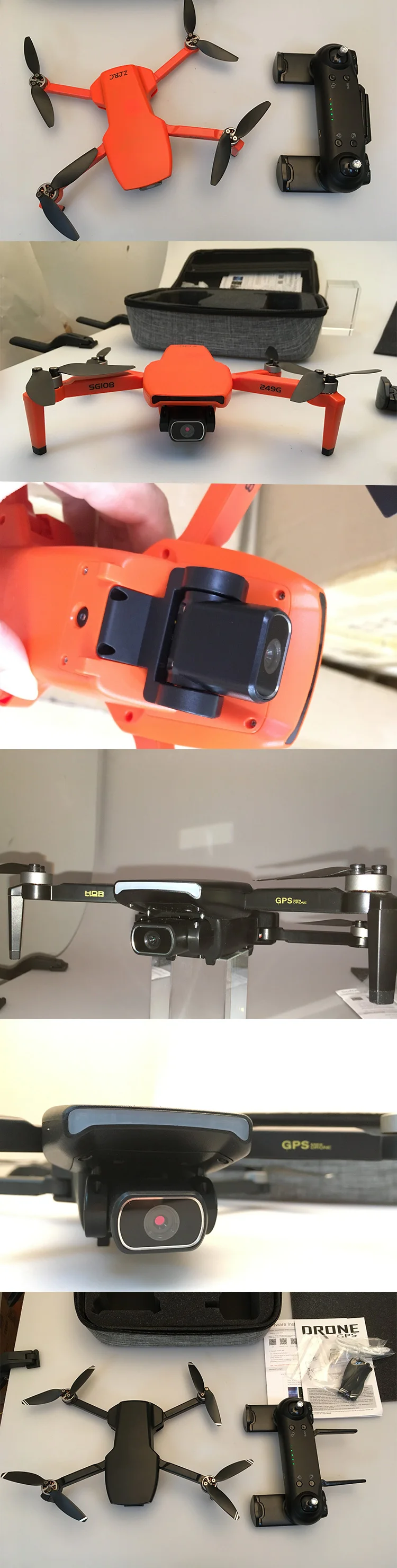  GPS мини-Дрон SG108 4K HD 5G Wi-Fi с бесщеточным двигателем FPV Дрон полета 28 минут Расстояние RC 1 км Quadcopter дроны