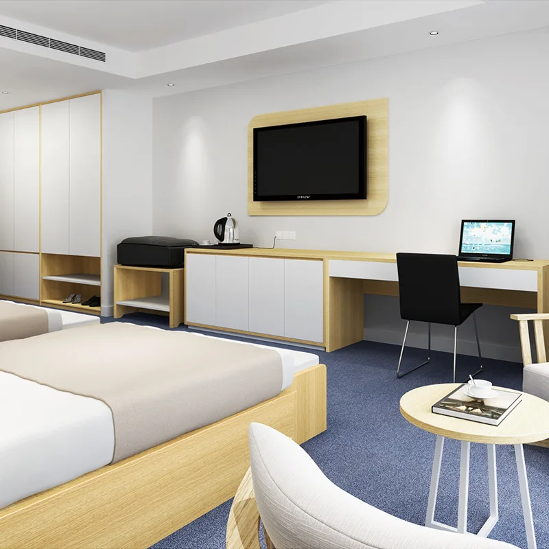 Contemporary Apartment Furniture Set (Bed, Sofa, Storage Cabinet One Stop Solution Light Luxury High Quality Customized