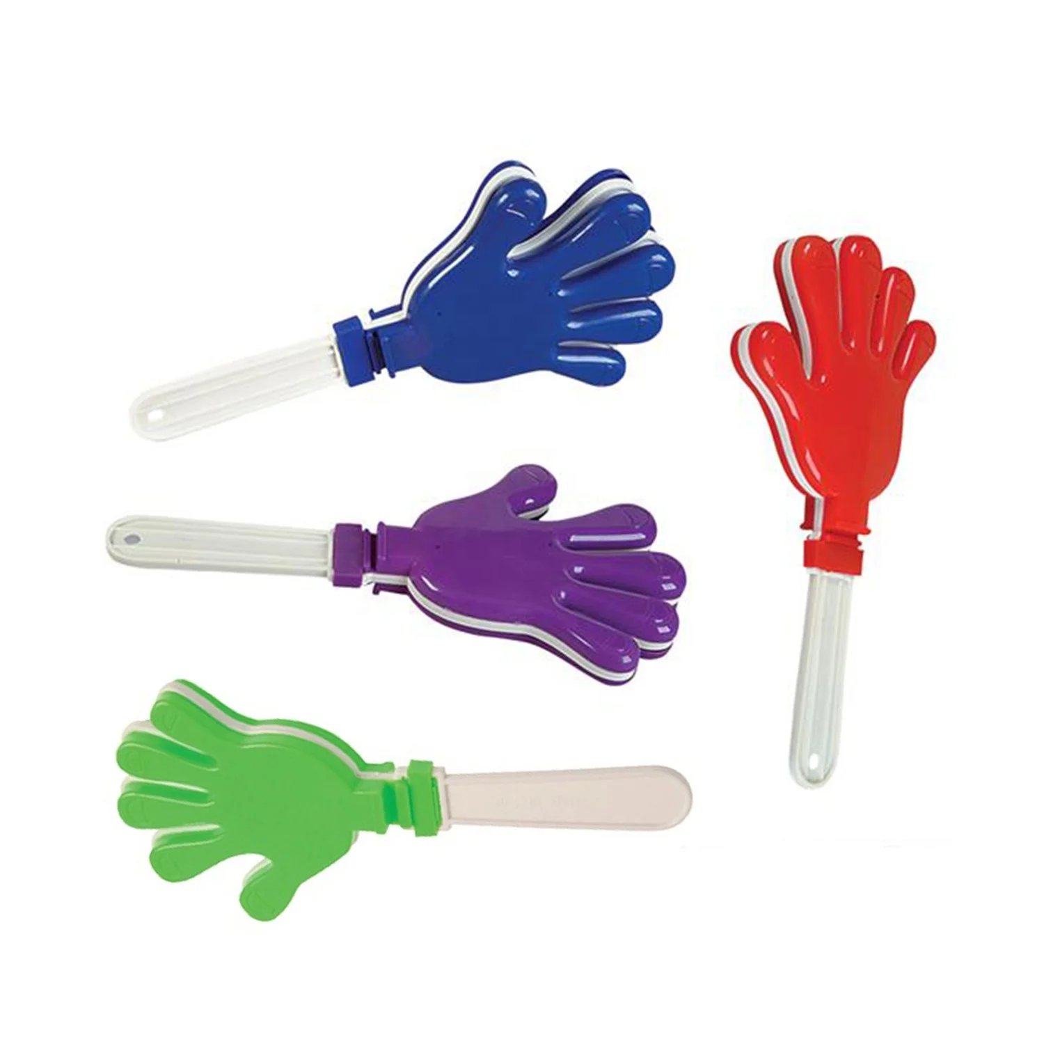 
China Wholesale Promotional Cheap Fashion Style Colorful Giant Plastic Cheering Hand Clappers as Noise Maker for Party or Sports 