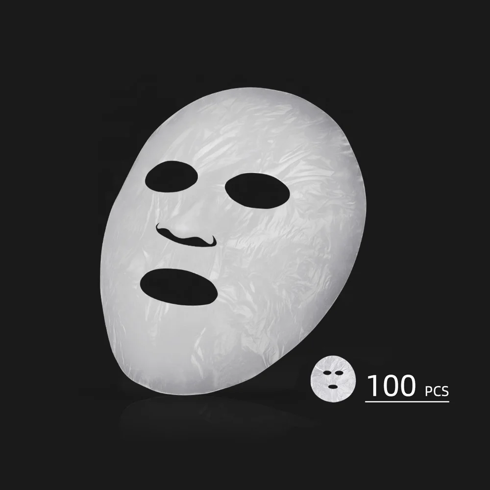 100 Pcs UnCompressed Plastic Facial Face Mask Sheet Paper Natural Skin Care Beauty Tools Breathable Disposable Face Mask DIY
