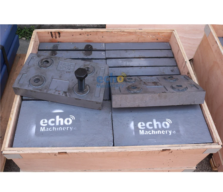 Mn13Cr2 impact plate with bolt for HQR1112 crusher