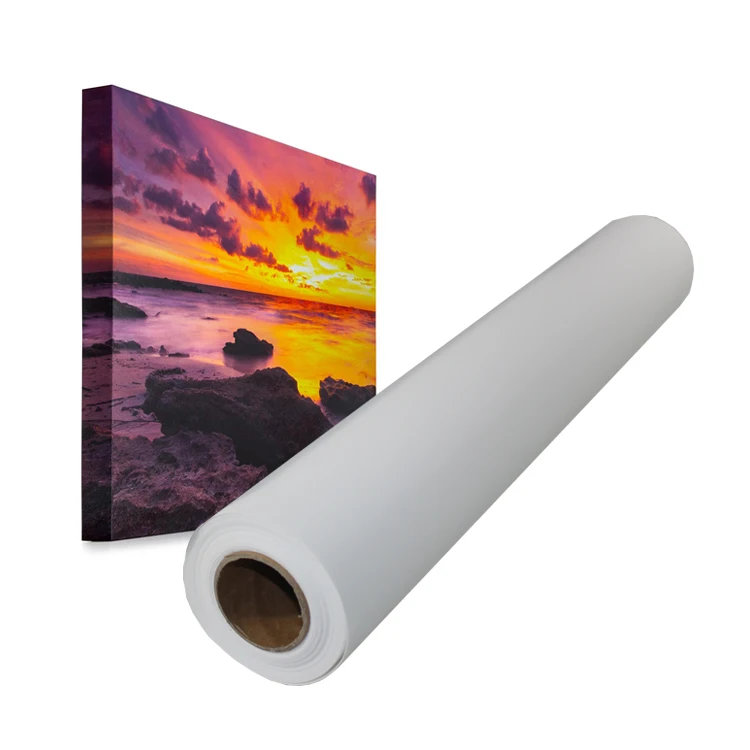 1.52m Large Format Eco Solvent Glossy Canvas Roll 380gsm for Inkjet Printing