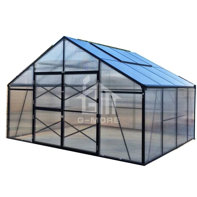 G-MORE Titan Series  Wholesale  Aluminium Polycarbonate Garden Greenhouse Kit GM32404