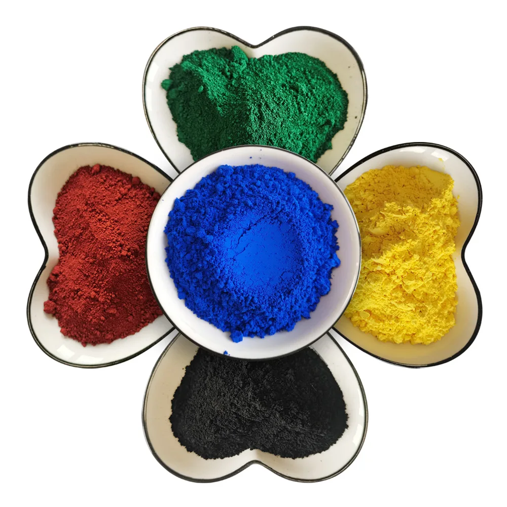 Multiple Colors Iron Oxide Red/Orange/Yellow/Purple/Green/ Blue Inorganic Pigments CAS 1332-37-2 Fe2O3