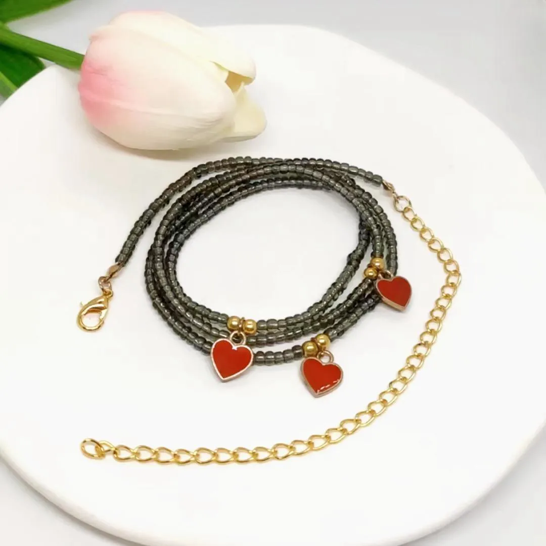 Bohemian Beach handmade beaded waist bead Alloy amulet belly chain Fashion jewelry body chain