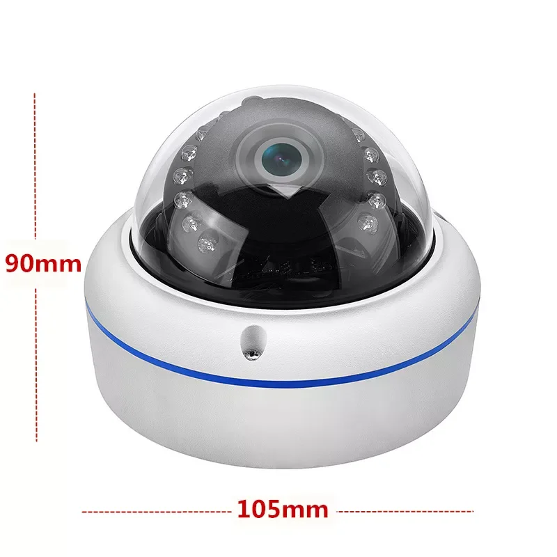 2.8 4 6 8mm Lens XM 4MP IP CCTV Camera Human Face Detection Support Audio Waterproof Metal Housing Dome Security IP POE Camera