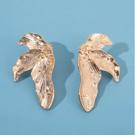 15 Style Charming Big Flowers Drop Earrings for Women Gold Metal Pearl Stone Leaf Geometric Jewelry