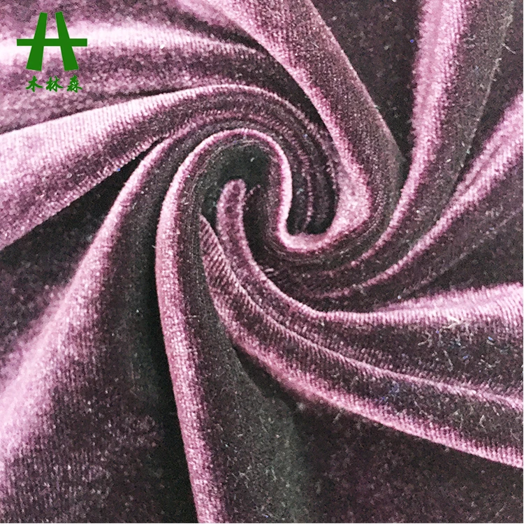 Mulinsen Textile Plain Dyed Knitted KS Korean Velvet Fabric Manufacturer