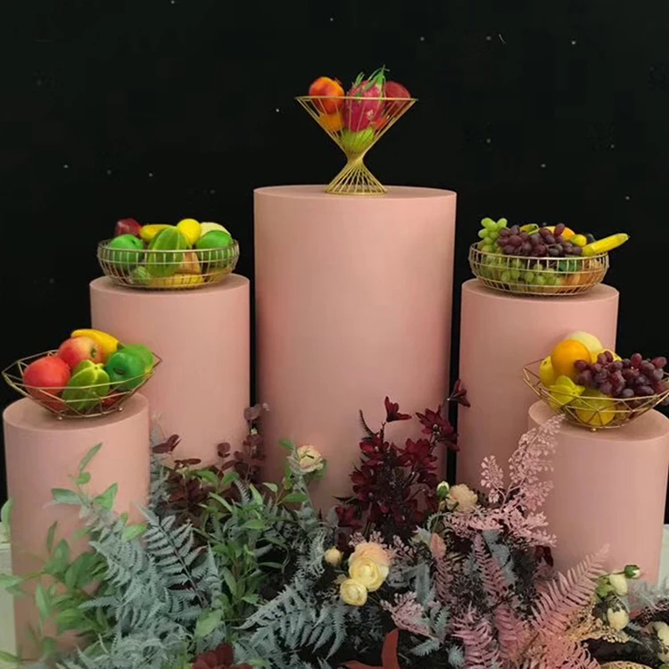 
White Round Column Cake Pillar Acrylic Wedding Event Paty Decoration For Sale 