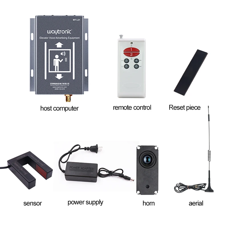 Waytronic OEM ODM mitsubishi toshiba kone  Elevator parts audible output elevator alarm bell electronic arrival gong